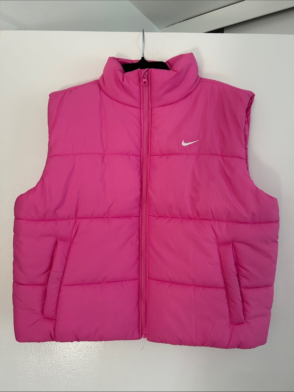 Nike Hot Pink Quilted Puffer Vest